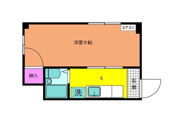 吉弘温泉前 徒歩5分 1階の物件間取画像